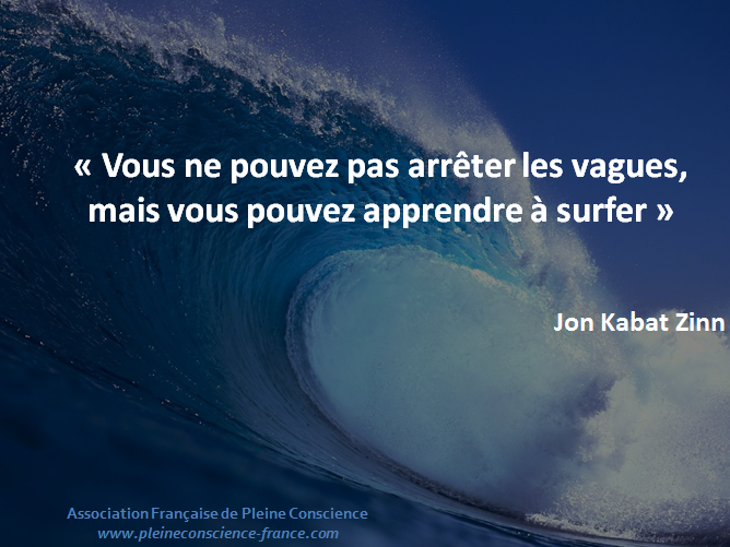 vous ne pouvez arrêter les vagues, mais vous pouvez apprendre à surfer